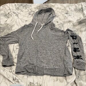 PINK Victoria's Secret Gray Hoodie Jacket